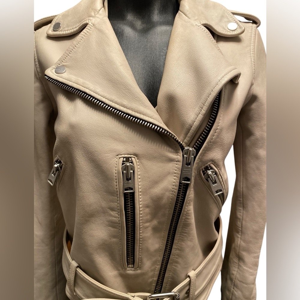 Authentic All Saints Leather Jacket - Picture 3 of 13